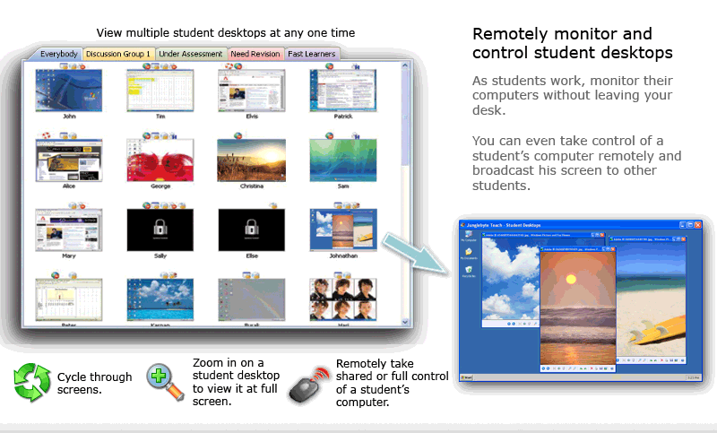Monitor Student Desktops